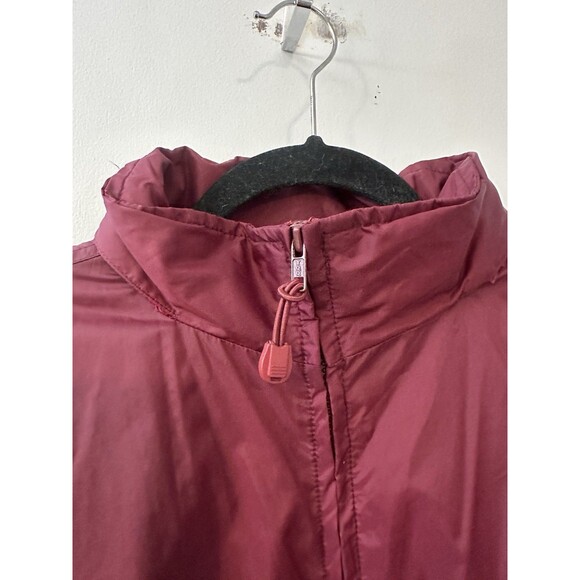 Haggar Generations Men’s L Burgundy Full Zip Hooded Windbreaker Jacket - Picture 3 of 14